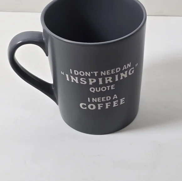 Cracker Barrel Funny Coffee Mug “I Need Coffee” Gray NWT - Picture 4 of 5
